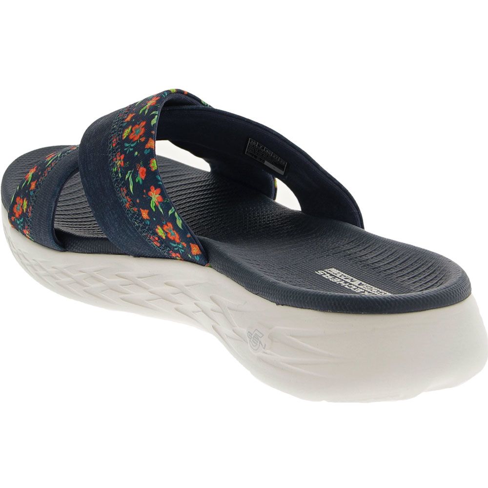 Skechers On The Go 600 Blooms Water Sandals - Womens Navy Back View