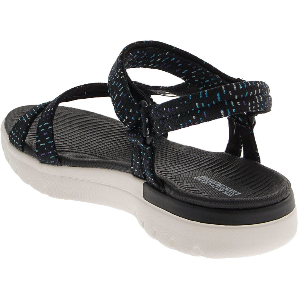Skechers On The Go Flex Water Sandals - Womens Black Back View