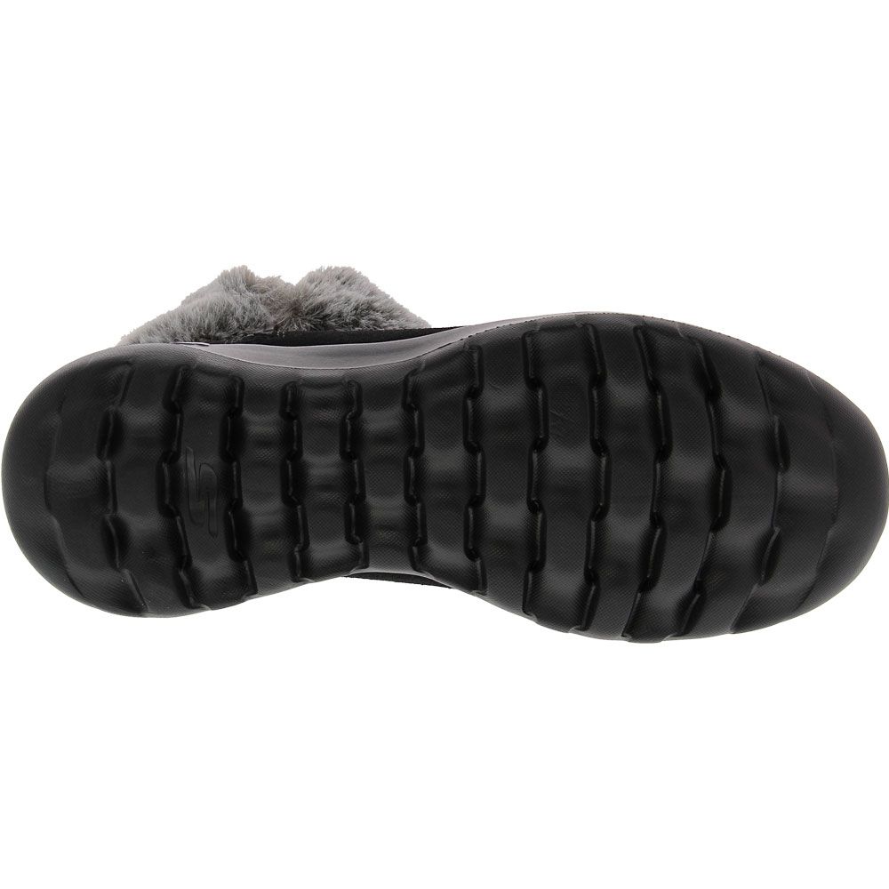 Skechers On The Go Joy Casual Boots - Womens Black Grey Sole View