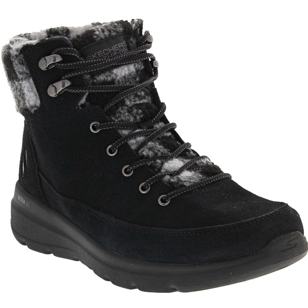 Skechers Glacial Ultra Timber Casual Boots - Womens Black Grey