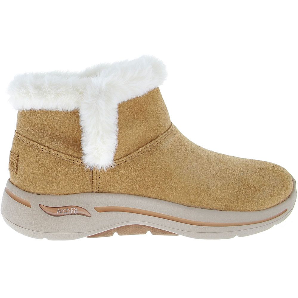 Skechers Go Walk Arch Fit Cheri Casual Boots - Womens Chestnut Side View