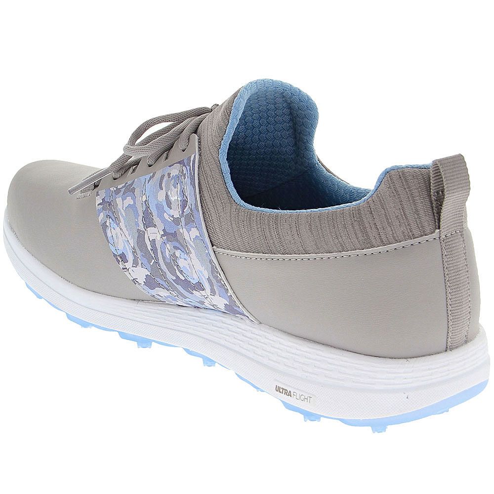 Skechers Go Golf Eagle Lag Golf Shoes - Womens Gray Blue Back View