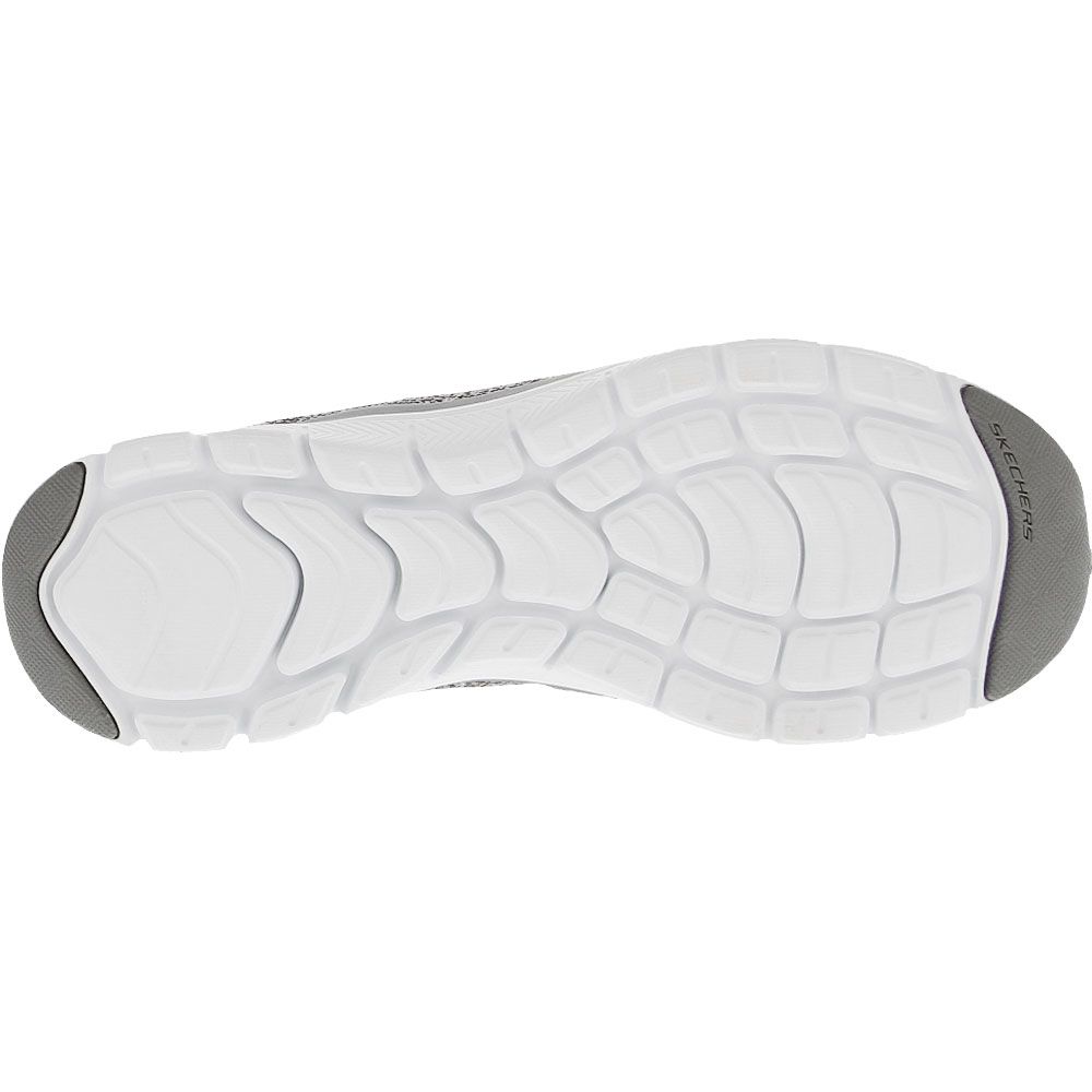 Skechers Flex Appeal 4 Vividspi Lifestyle Shoes - Womens Grey Sole View