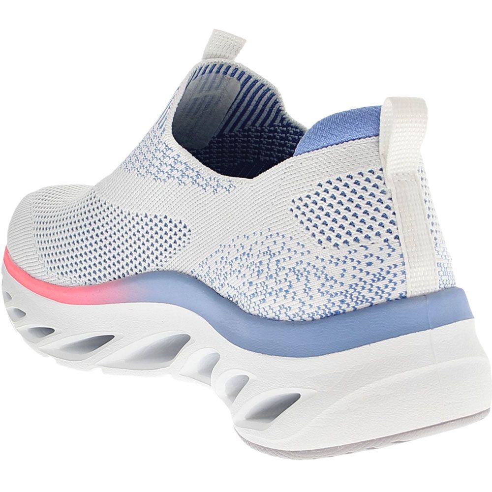 Skechers Arch Fit Glide-Step Womens Lifestyle Shoes - Womens White Multi Back View