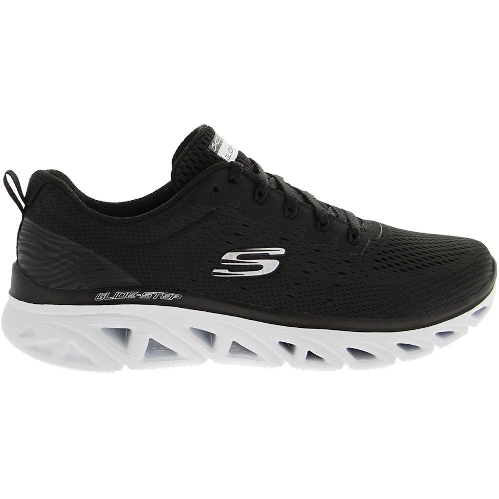 Skechers Glide Step Sport New Facets Womens Lifestyle Shoes Black White
