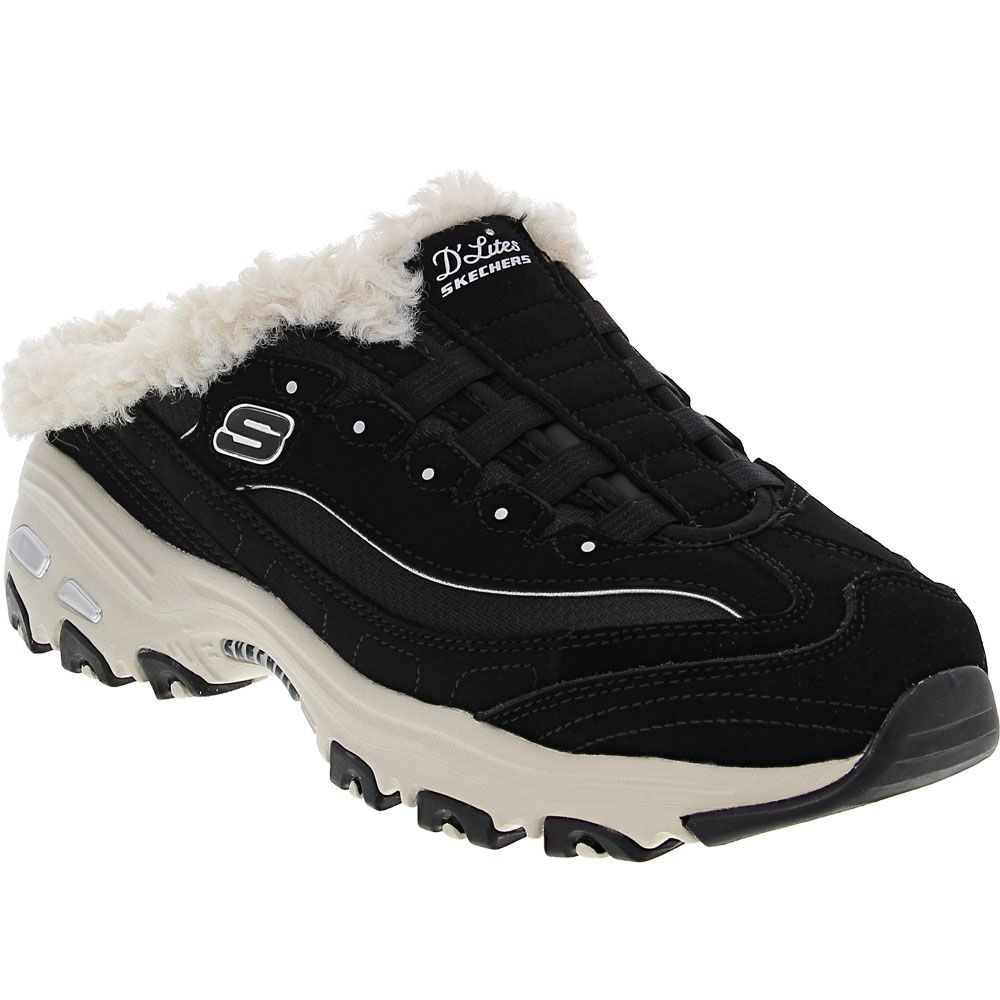 Skechers D Lites Lifestyle Shoes - Womens Black White