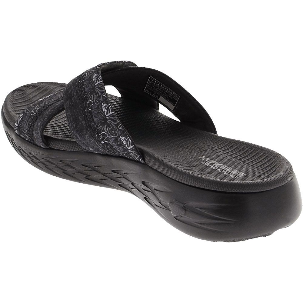 Skechers On-The-Go 600 Monarch Slide Sandal - Womens Black Back View