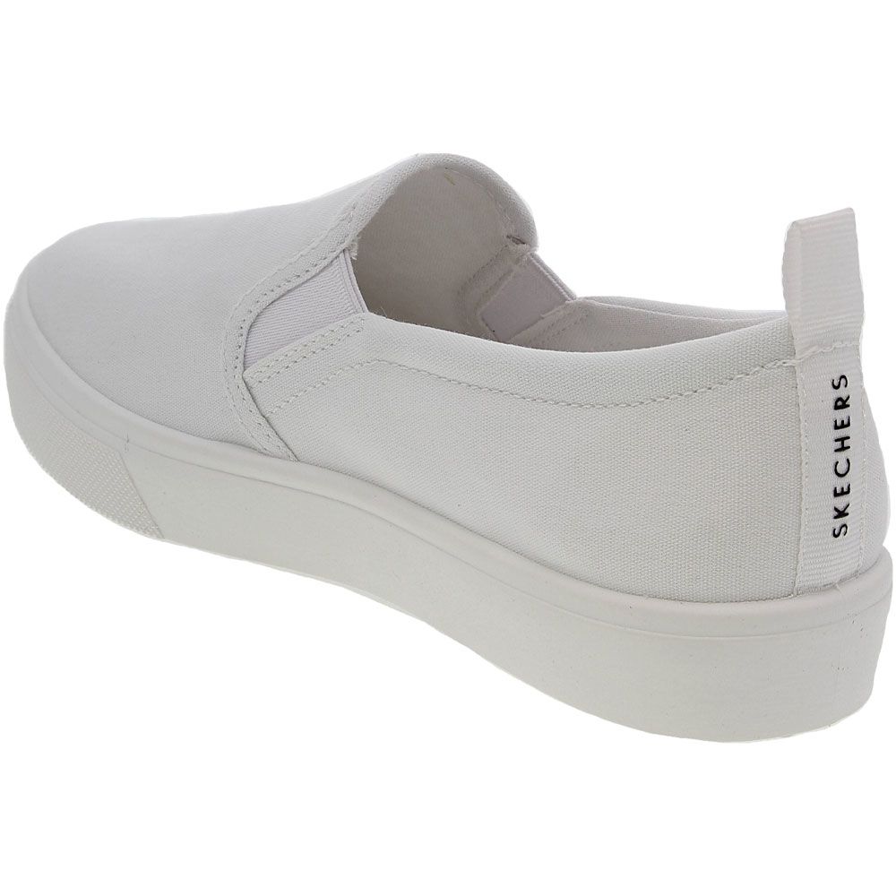 Skechers Poppy Everyday Daisy Lifestyle Shoes - Womens White Back View