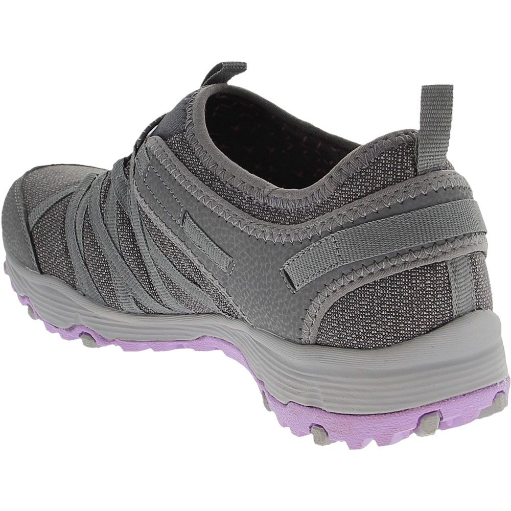 Skechers Seager Hiker Topanga Womens Slip On Shoes Charcoal Back View