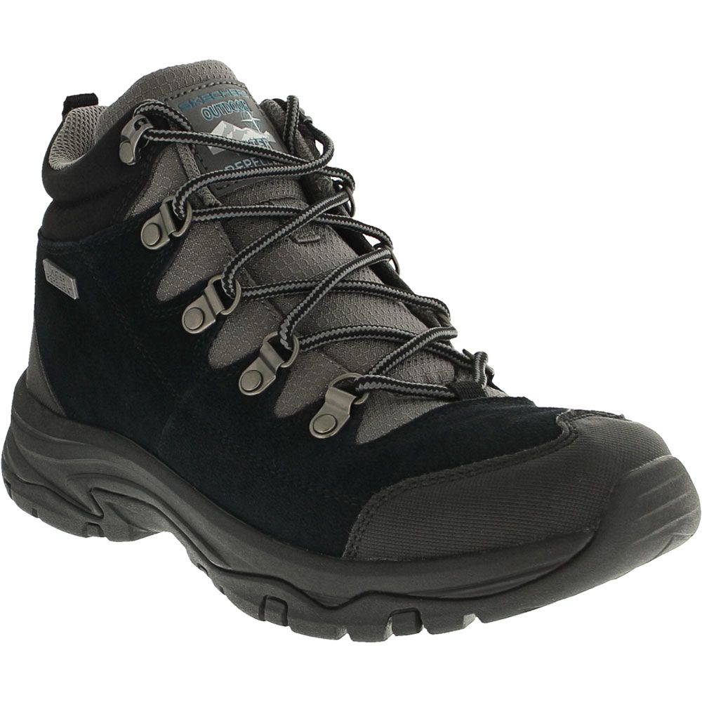 Skechers Trego El Capitan Hiking Boots - Womens Black Grey