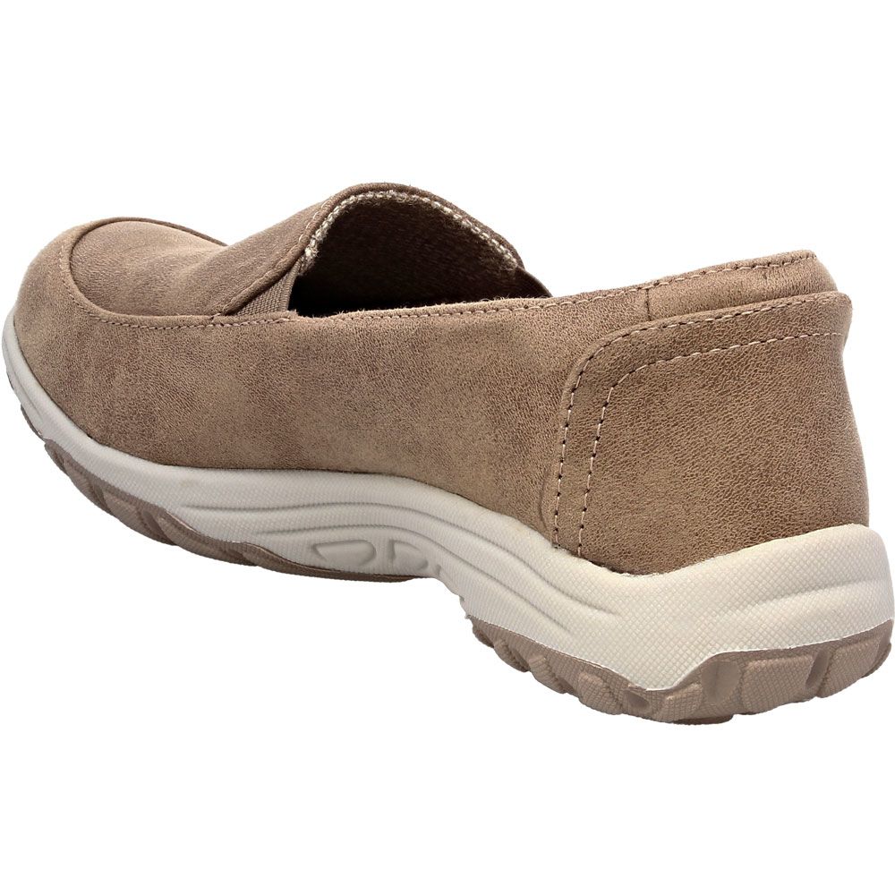 Skechers Reggae Fest 2 Textbook Slip on Casual Shoes - Womens Dark Taupe Back View