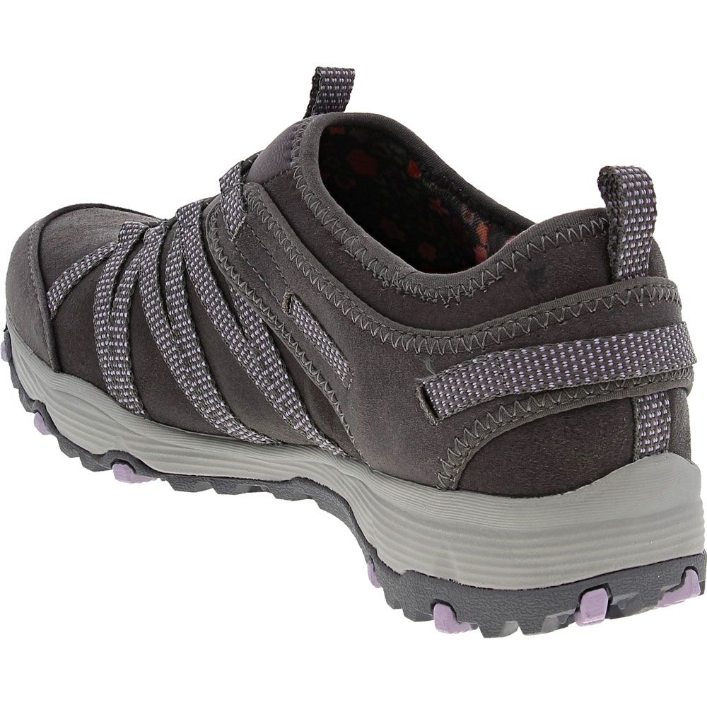 Skechers Seager Bungee Hiking Shoes - Womens Charcoal Back View