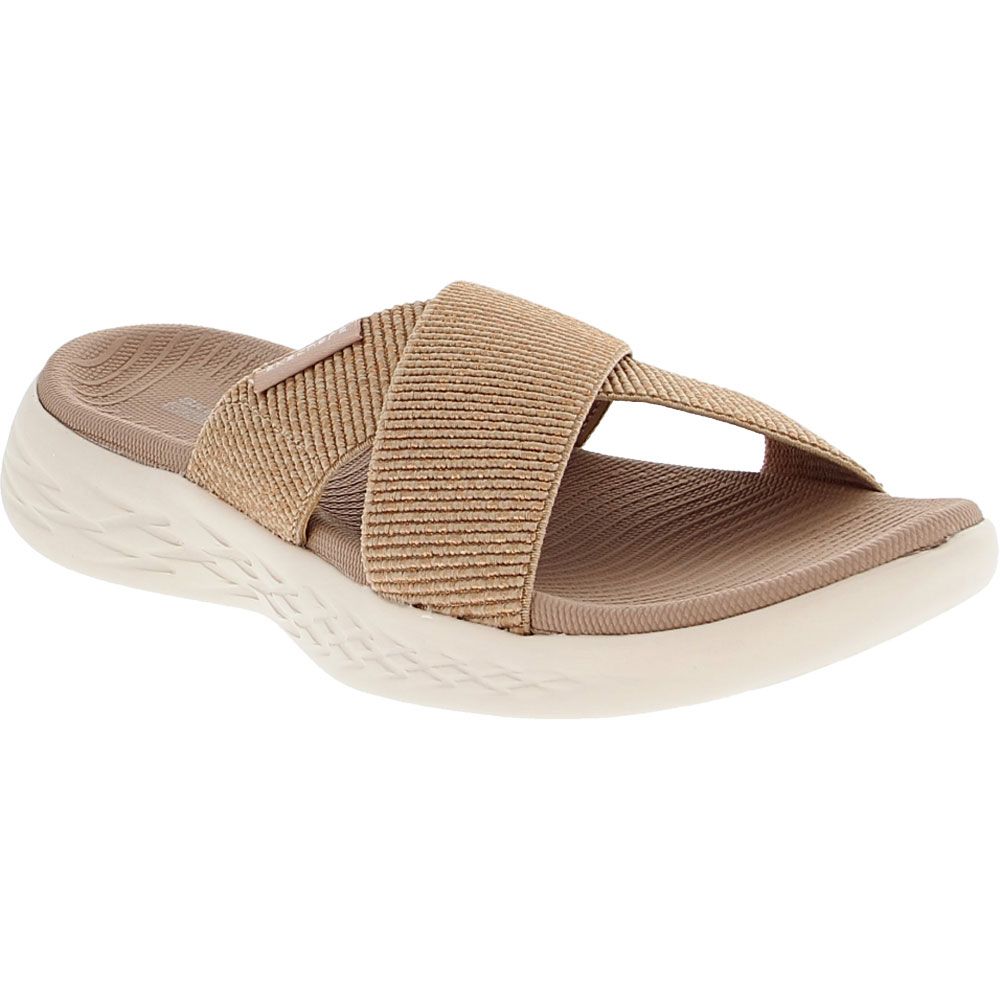 Skechers On The Go 600 Glistening Sandals - Womens Rose Gold