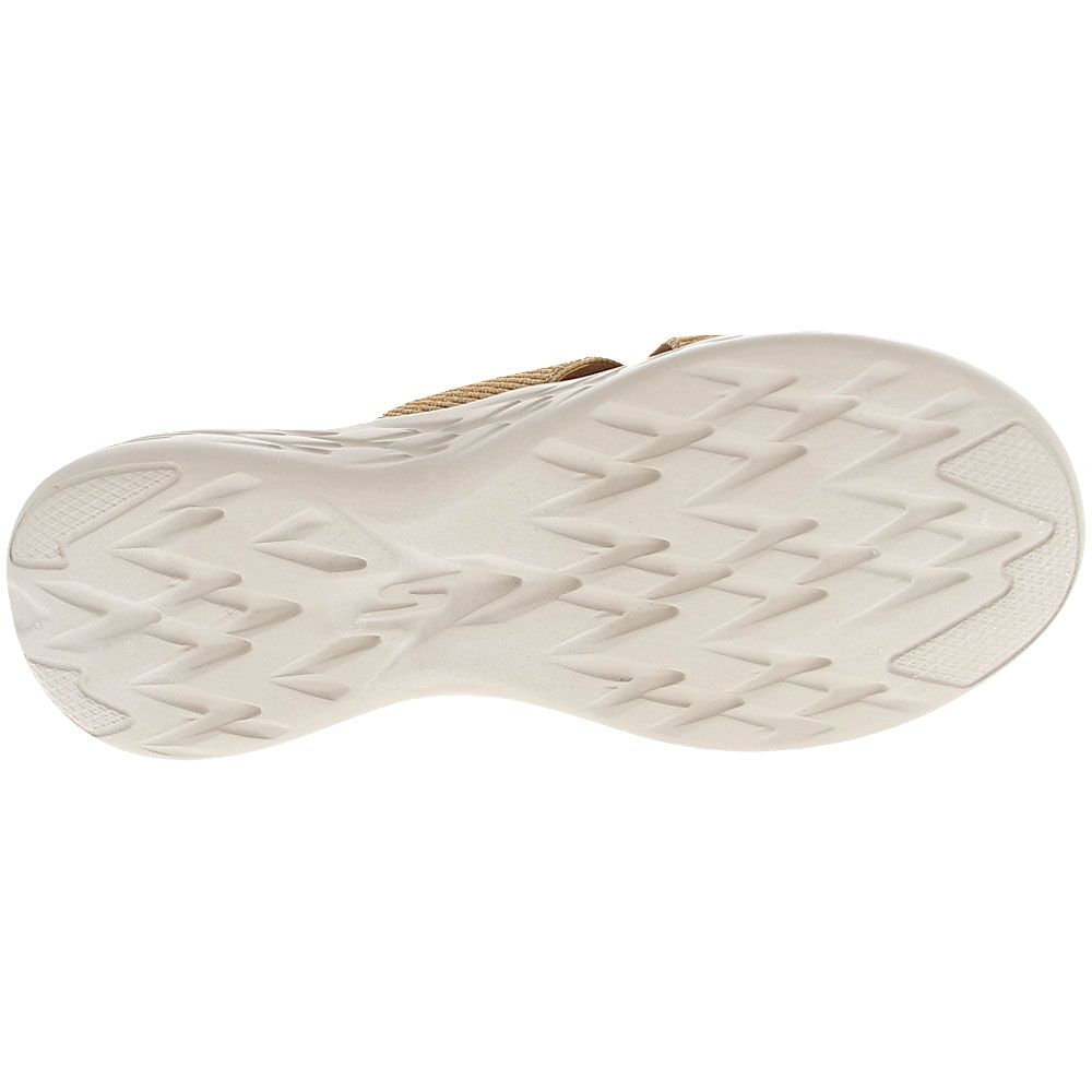 Skechers On The Go 600 Glistening Sandals - Womens Rose Gold Sole View