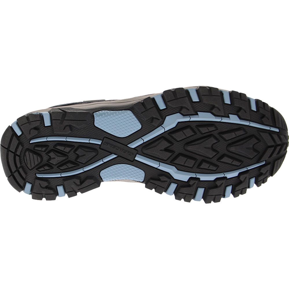 Skechers Selmen Hiking Shoes - Womens Navy Grey Sole View