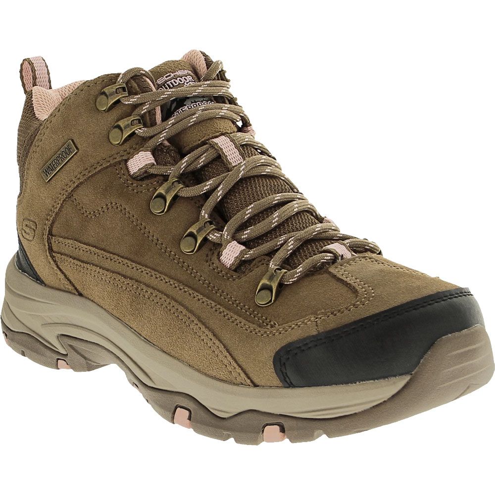 Skechers Trego Alpine Trail Waterproof Hiking Shoes - Womens Brown