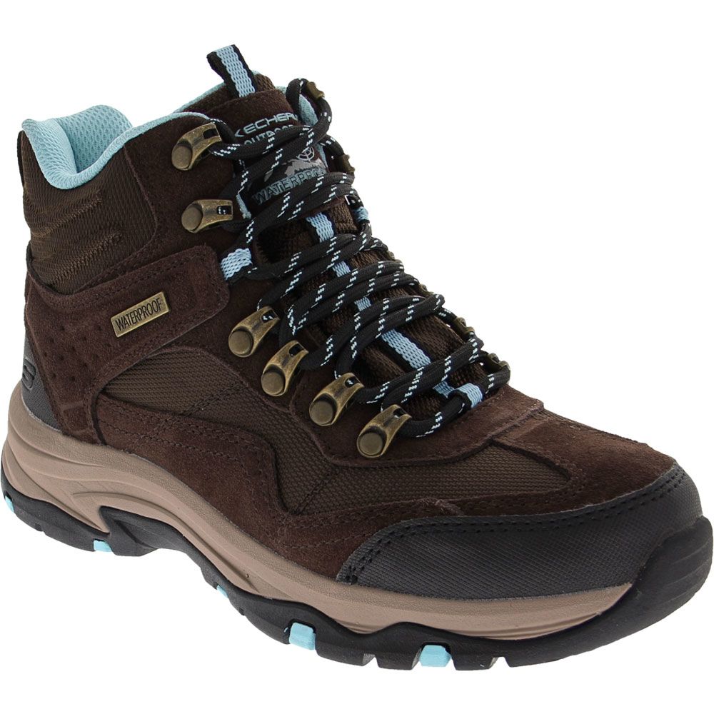 Skechers Trego Mid Waterproof Hiking Boots - Womens Chocolate