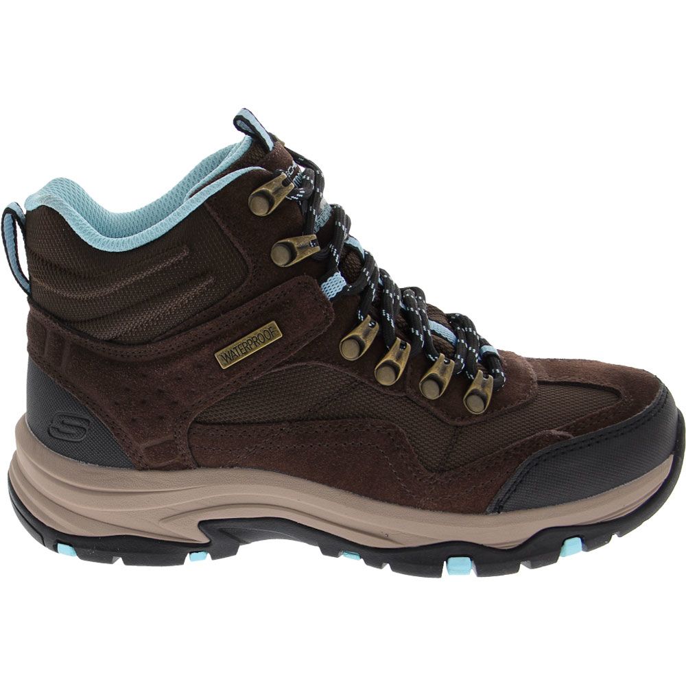 Skechers Trego Mid Waterproof Hiking Boots - Womens Chocolate