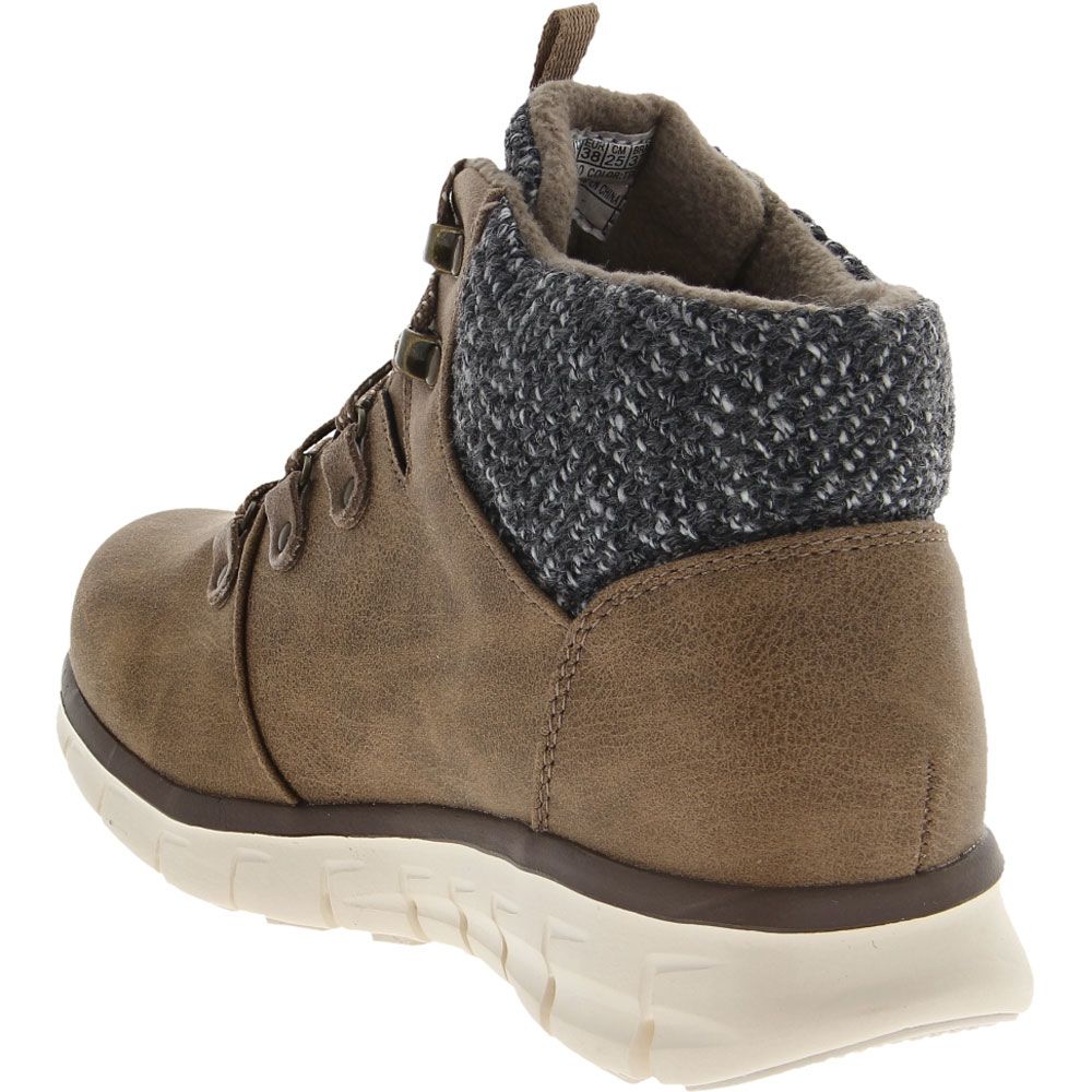 Skechers Synergy Cold Daze Casual Boots - Womens Taupe Back View