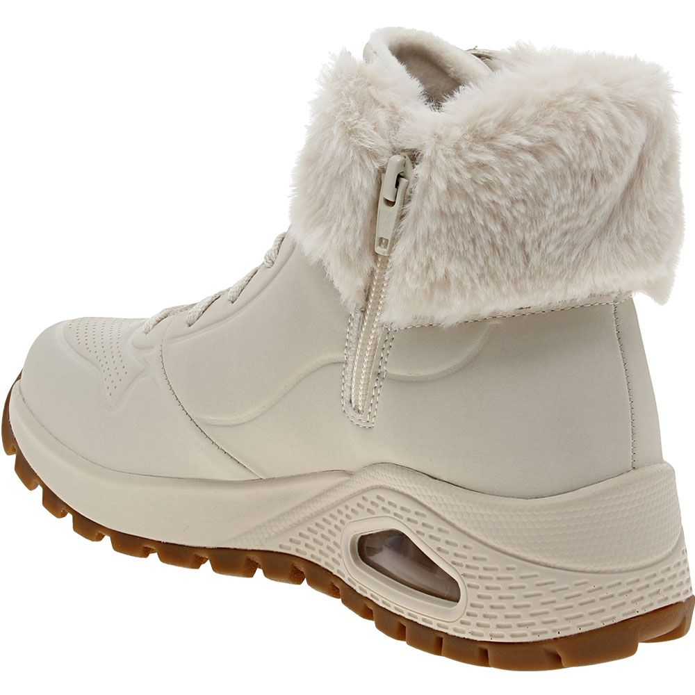 Skechers Uno Rugged Fall Air Casual Boots - Womens Natural Back View