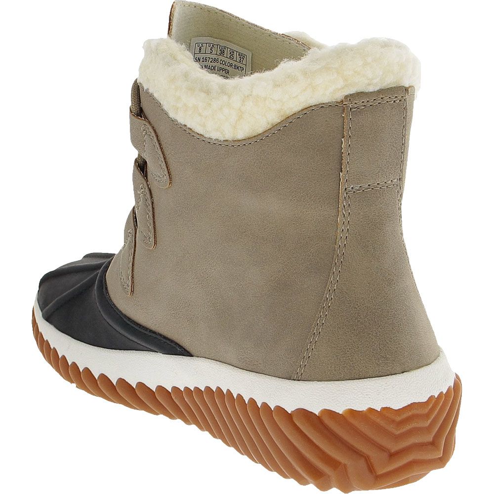 Skechers Jagged Pond Winter Boots - Womens Taupe Back View