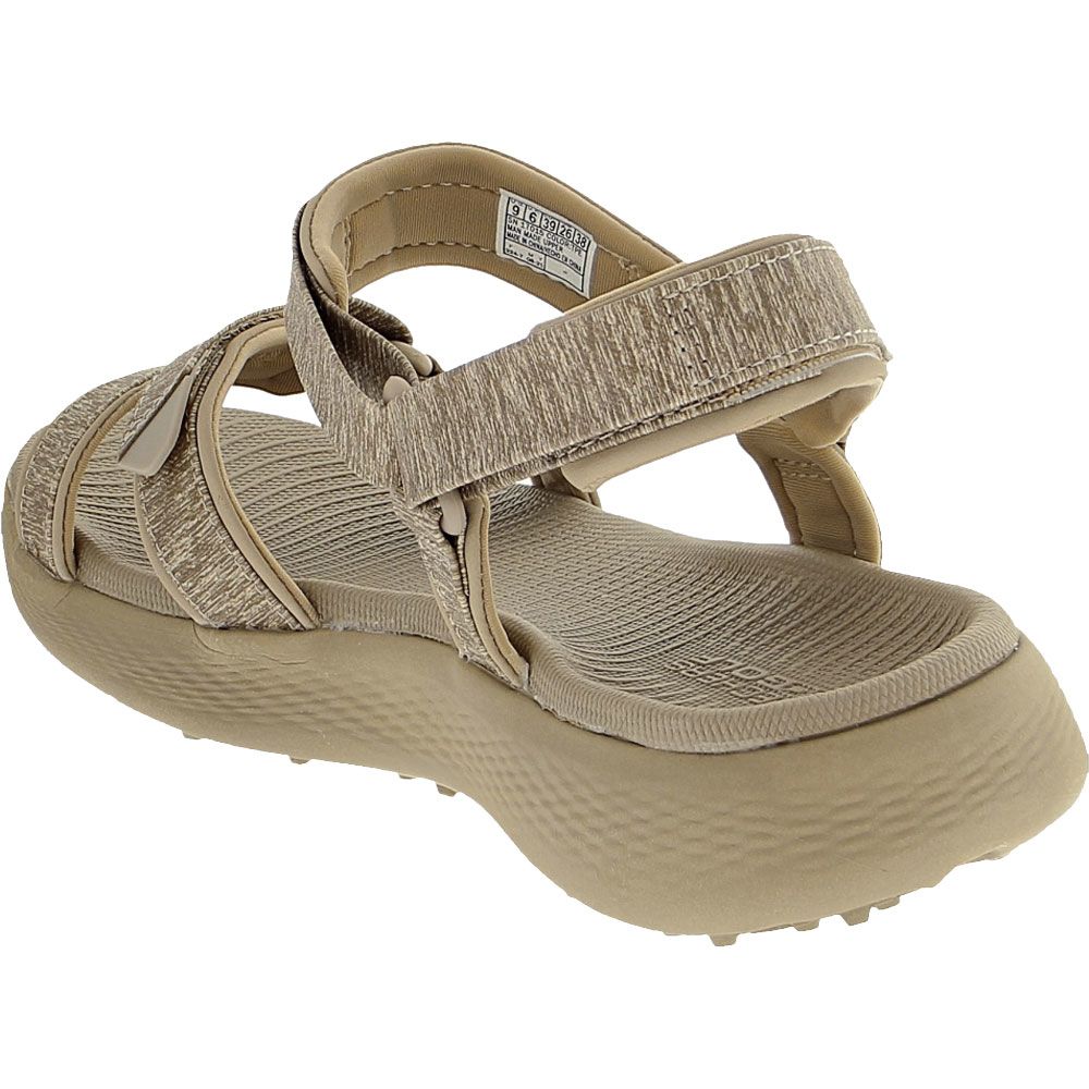 Skechers Go Golf 600 Sandal Womens Golf Shoes Taupe Back View