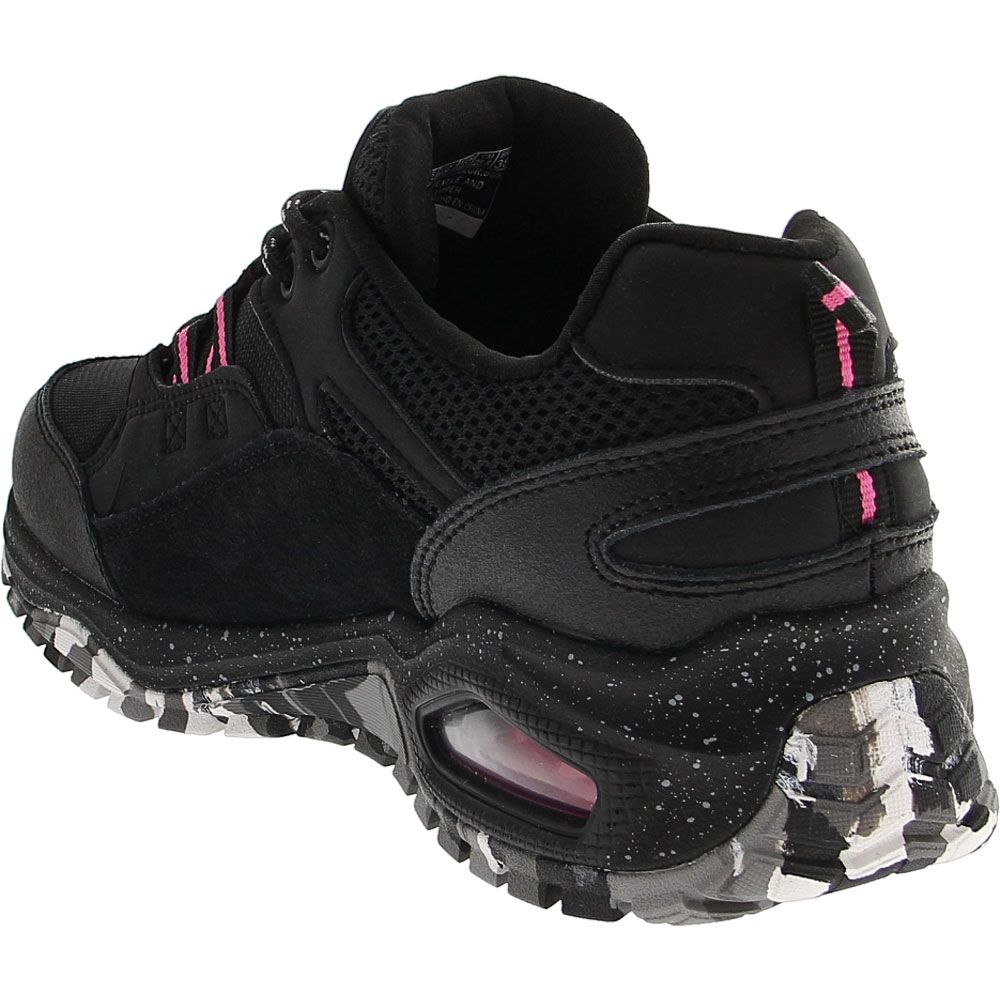 Skechers Uno Trail Cool Trek Womens Trail Athletic Shoes Black Back View
