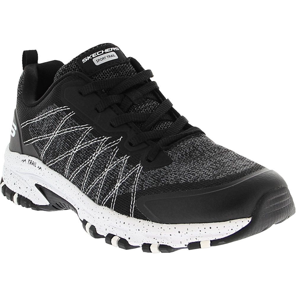 Skechers Hillcrest External Adv Trail Running Shoes - Womens Black White