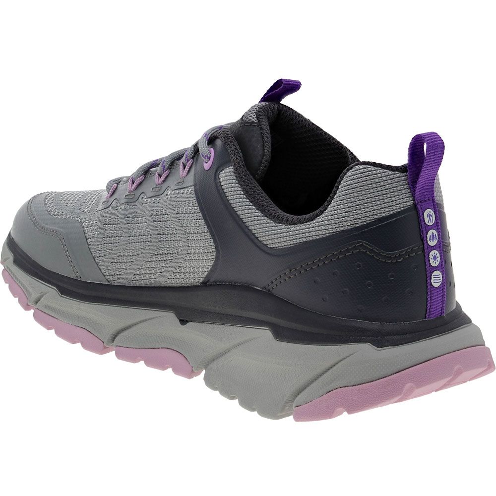 Skechers Dlux Journey Marigold Walking Shoes - Womens Charcoal Back View