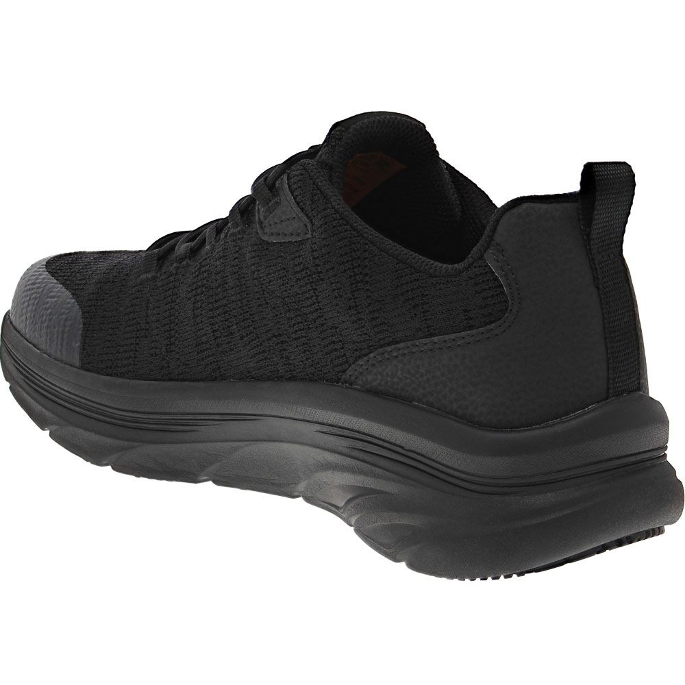 Skechers Work D'Lux Walker Luxir Non-Safety Toe Work Shoes - Mens Black Back View
