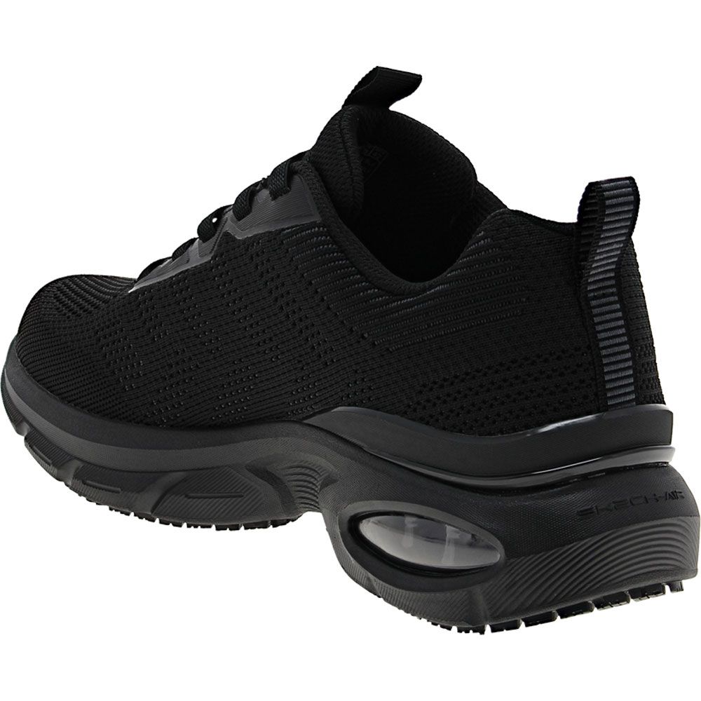 Skechers Work Skech-Air Ventura Non-Safety Toe Work Shoes - Mens Black Back View