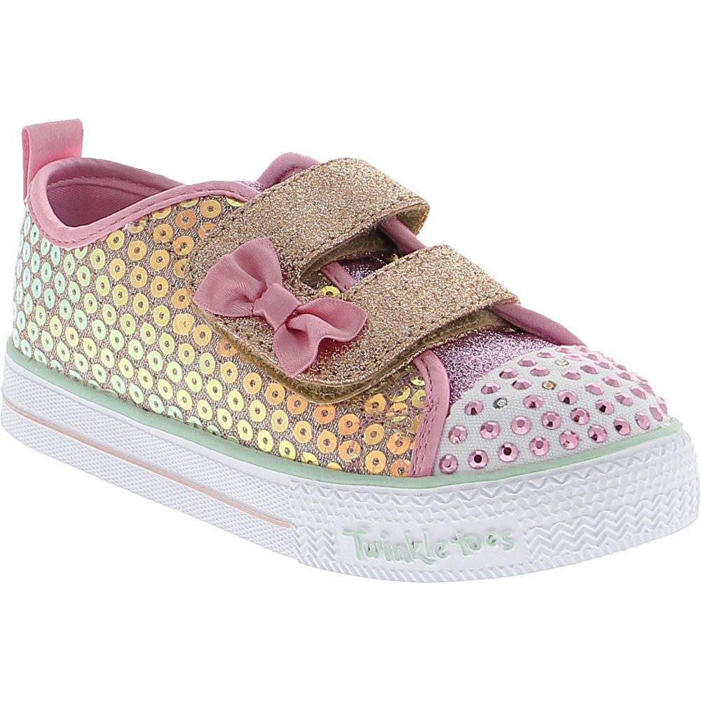 Skechers Shuffle Lite Mermaid Athletic Shoes - Baby Toddler Gold