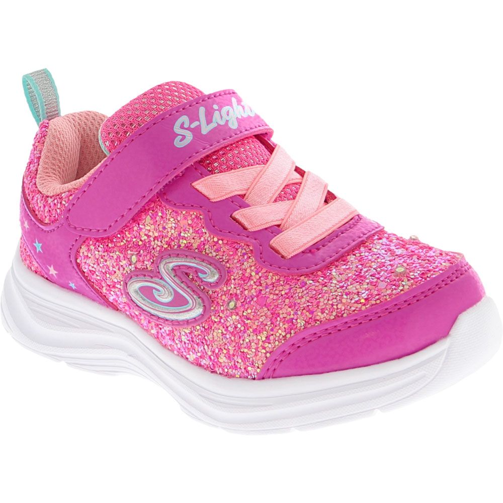 Skechers Glimmer Kicks Glitter Athletic Shoes - Baby Toddler Pink