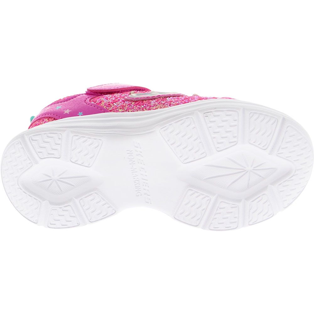 Skechers Glimmer Kicks Glitter Athletic Shoes - Baby Toddler Pink Sole View