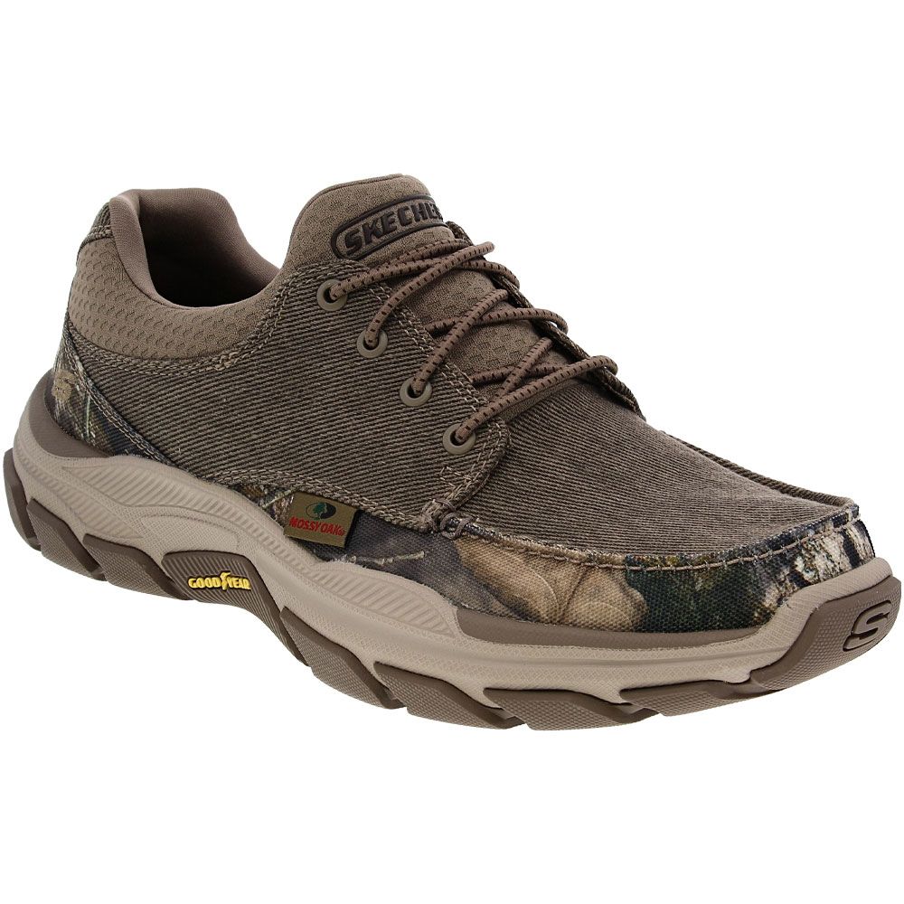 Skechers Respected Loleto Mens Slip On Casual Shoes Camouflage