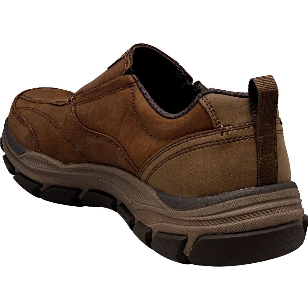 Skechers Respected Lowry Slip On Casual Shoes - Mens Brown Back View