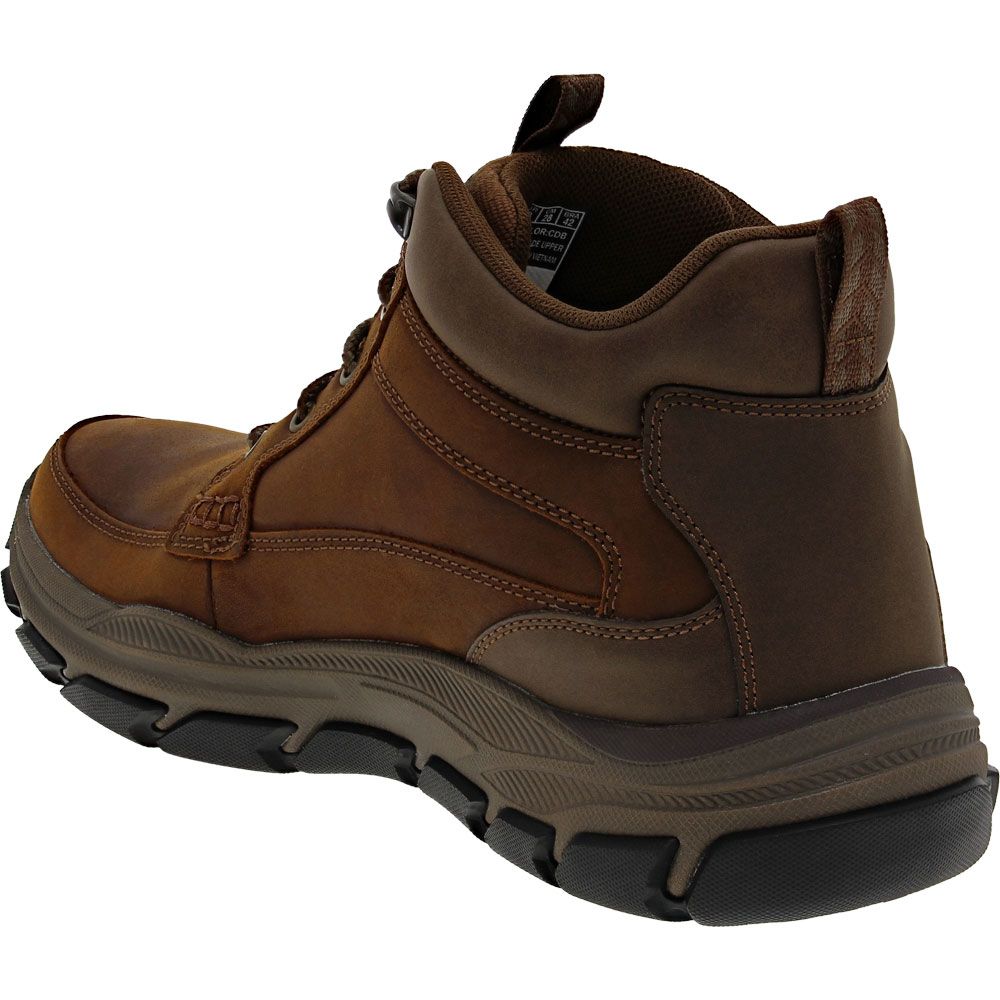 Skechers Respected Boswell Casual Boots - Mens Brown Back View