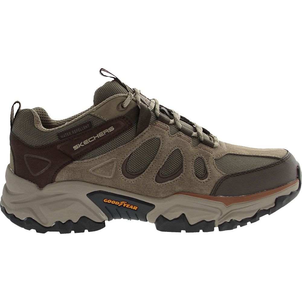 Skechers Terraform Selvin Hiking Shoes - Mens Brown Side View