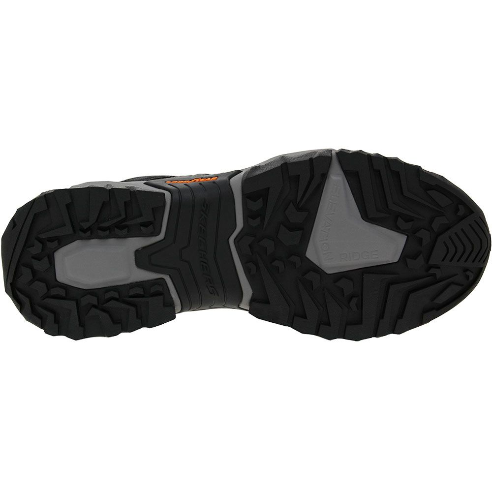 Skechers Terraform Selvin Hiking Shoes - Mens Charcoal Sole View