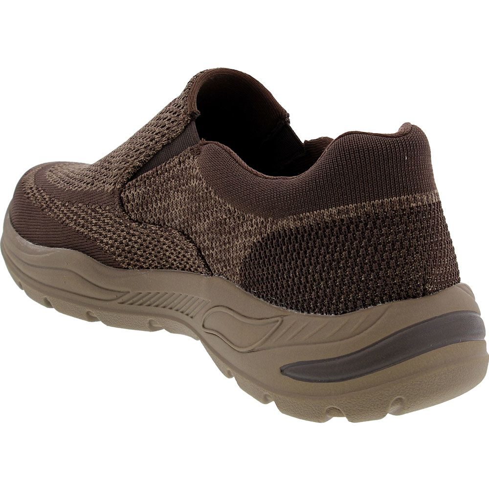 Skechers Arch Fit Motley Vaseo Slip On Casual Shoes - Mens Brown Back View