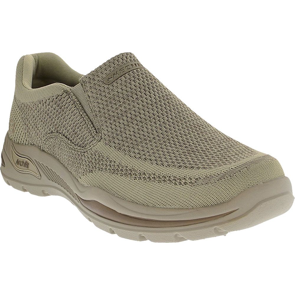 Skechers Arch Fit Motley Vaseo Slip On Casual Shoes - Mens Taupe