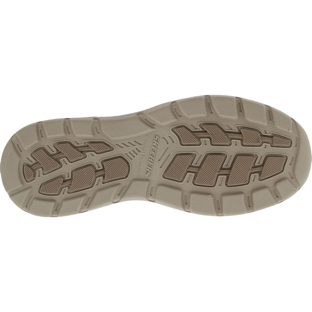 Skechers Arch Fit Motley Vaseo Slip On Casual Shoes - Mens Taupe Sole View