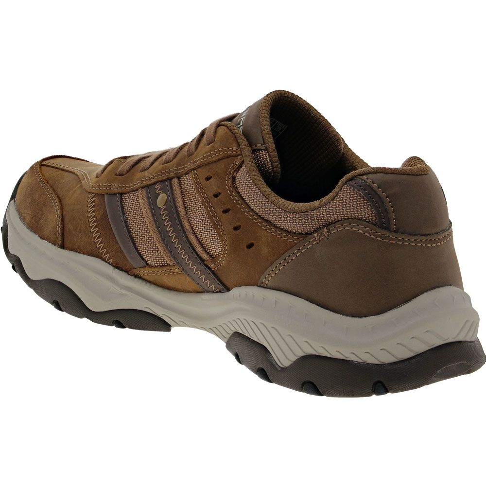 Skechers Craster Archdale Lace Up Casual Shoes - Mens Desert Back View