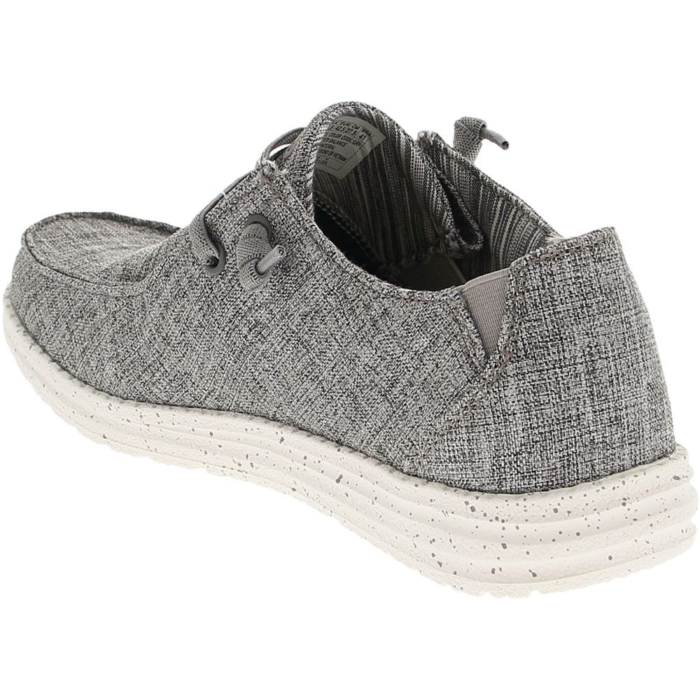 Skechers Melson Chad Slip On Casual Shoes - Mens Grey Back View