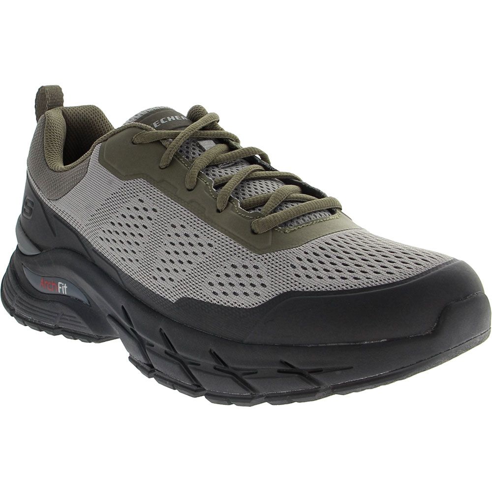 Skechers Arch Fit Baxter Pendroy Mens Walking Shoes Grey Black