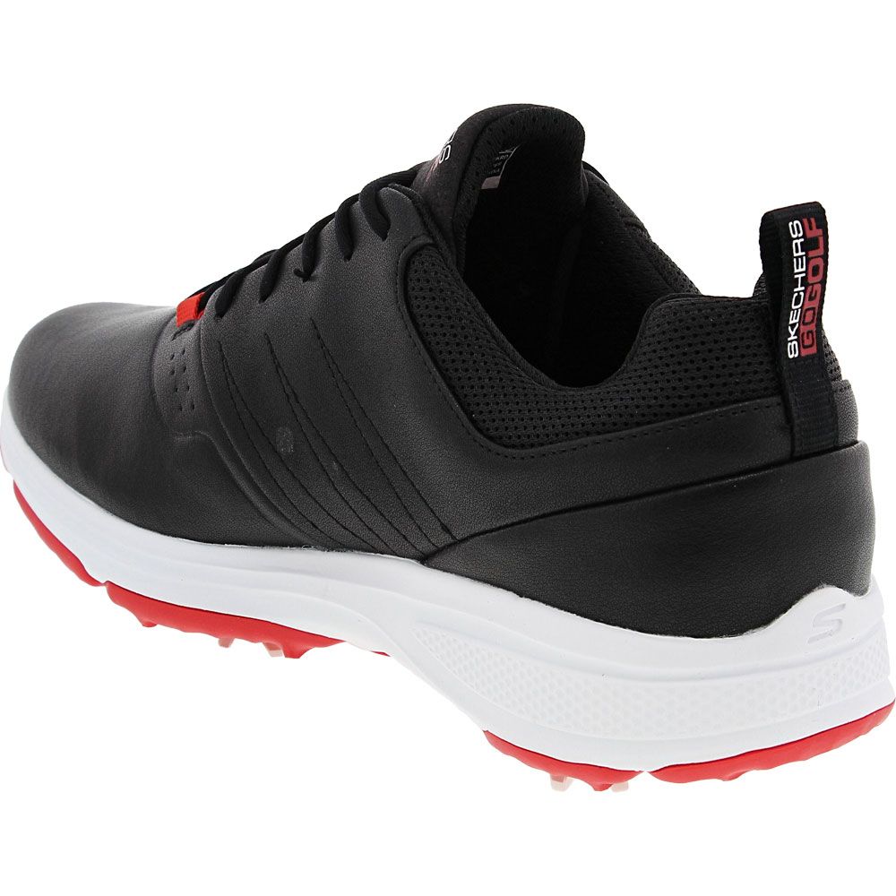 Skechers Torque Pro Golf Shoes - Mens Black Red Back View