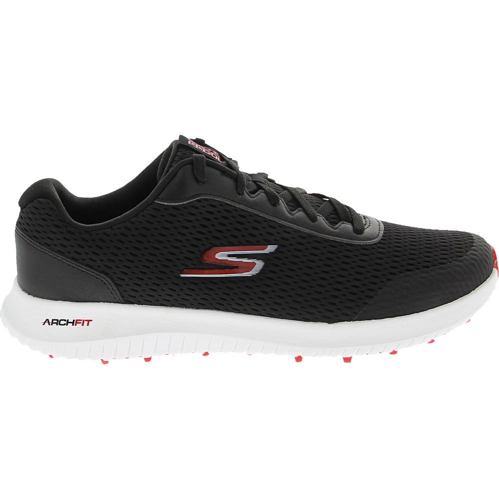 Skechers Go Golf Max Fairway 3 Golf Shoes - Mens Black Red Side View