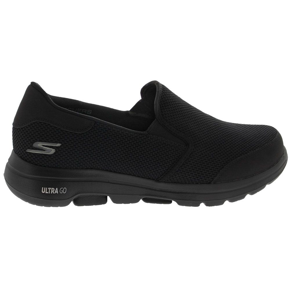 Skechers Go Walk 5 Beeline Walking Shoes - Mens Black Side View