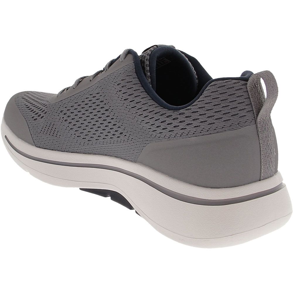 Skechers Go Walk Arch Fit Idyll Walking Shoes - Mens Grey Back View