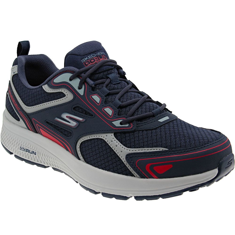 Skechers Go Run Consistent Running Shoes - Mens Navy Red